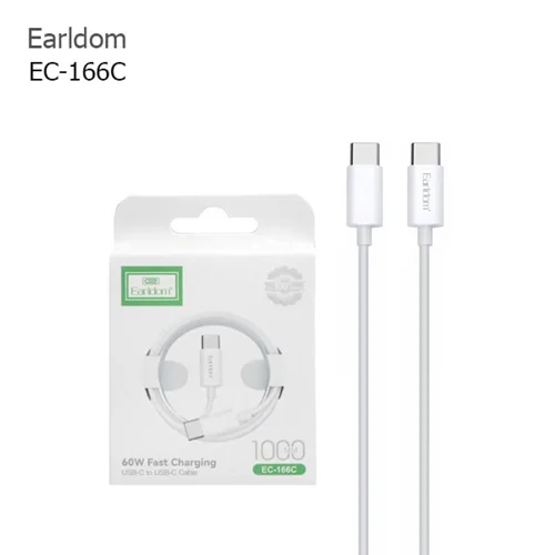 کابل شارژ فست Earldom Type-C to Type-C مدل EC-166C